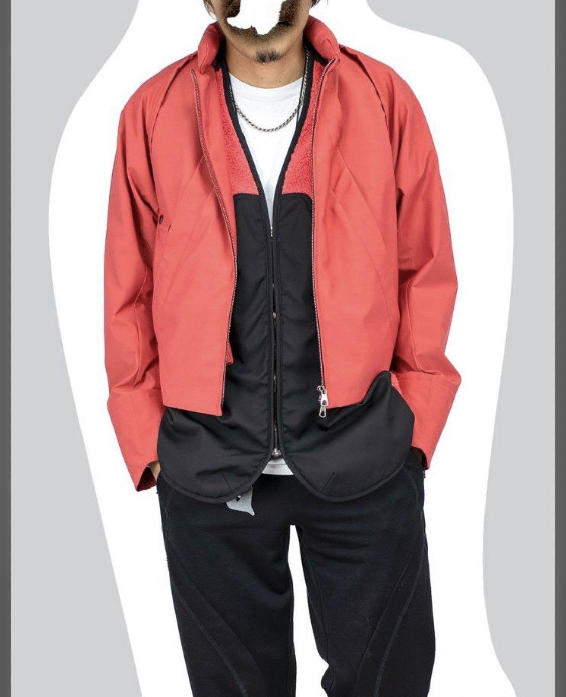 Kiko Kostadinov Kiko Kostadinov 00092020 Nash Liner Vest Coral Size US M / EU 48-50 / 2 - 6 Thumbnail