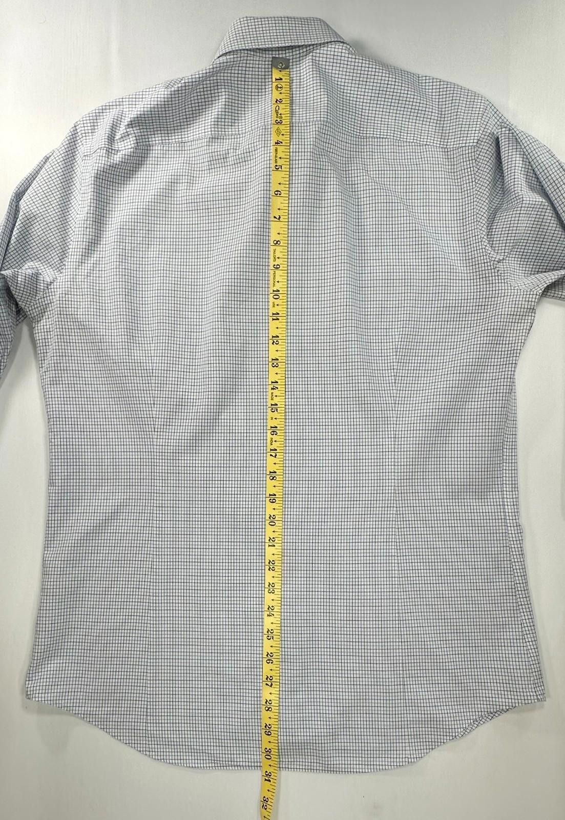 Banana Republic Banana Republic Checked Non-Iron Slim Button Up White Mens L Size US L / EU 52-54 / 3 - 3 Thumbnail