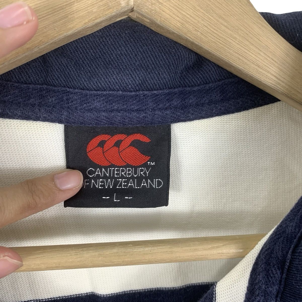 Canterbury of New Zealand CANTERBURY OF NEW ZEALAND Rugby Striped Tee Shirt Polo Top Size US L / EU 52-54 / 3 - 8 Thumbnail