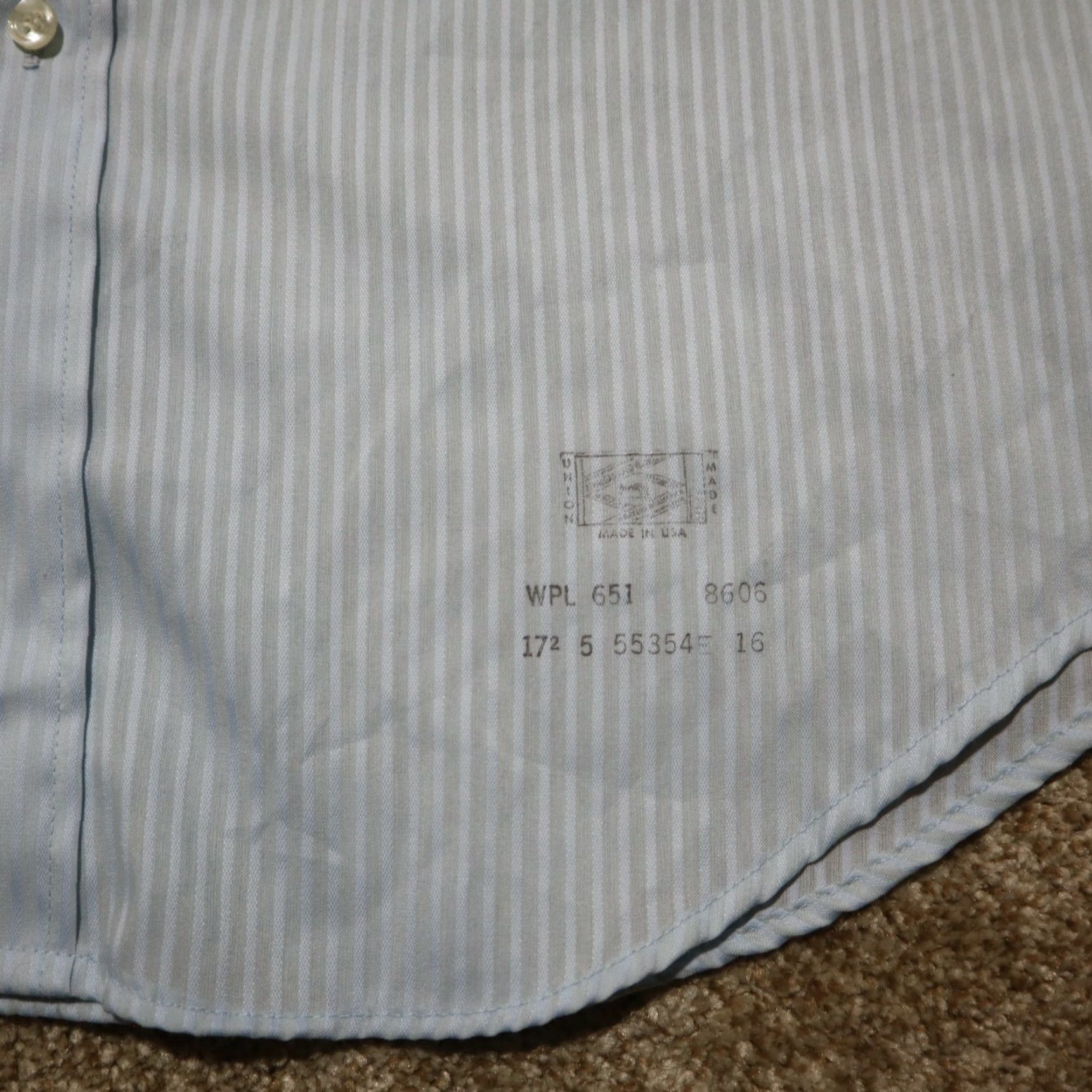 Vintage Andhurst Shirt Mens XL Blue Stripes Button-Down Long Sleeve 80s 90s Casual Travel Size US XL / EU 56 / 4 - 3 Thumbnail