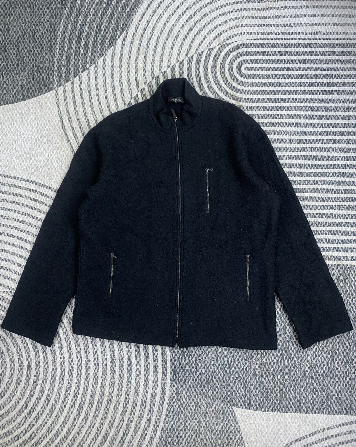 A.P.C. Vtg A.P.C Black Plain Zipper Jacket Size US S / EU 44-46 / 1 - 1 Thumbnail