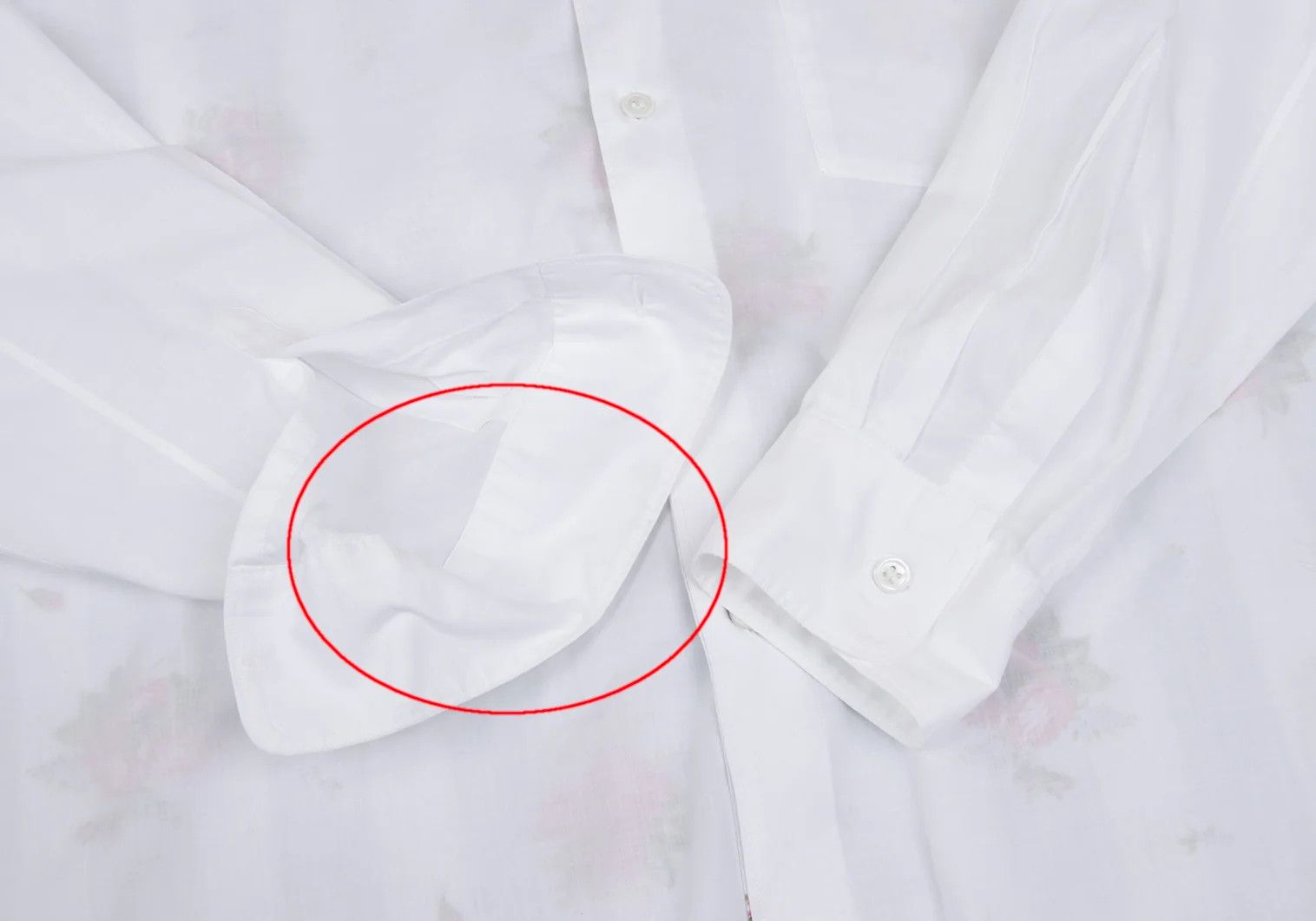Comme des Garcons Homme Plus Stripe Flower Layered Long Sleeve Shirt Off-white Size M Size US M / EU 48-50 / 2 - 8 Thumbnail