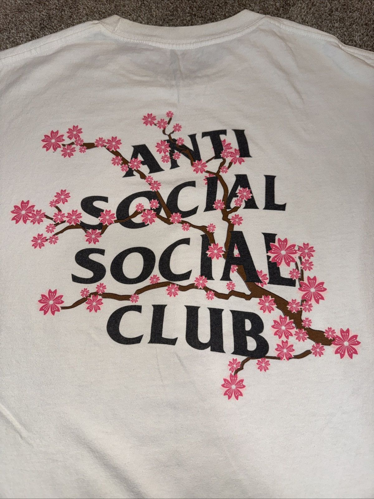 Anti Social Social Club Anti Social Social Club White Black Pink Tee Size Large Size US L / EU 52-54 / 3 - 2 Thumbnail