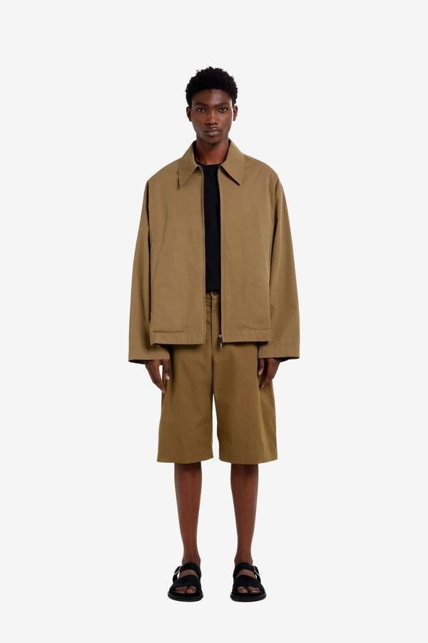 Studio Nicholson o1mle0824 Easy Zipped Jacket Soil in Brown Size US S / EU 44-46 / 1 - 3 Thumbnail