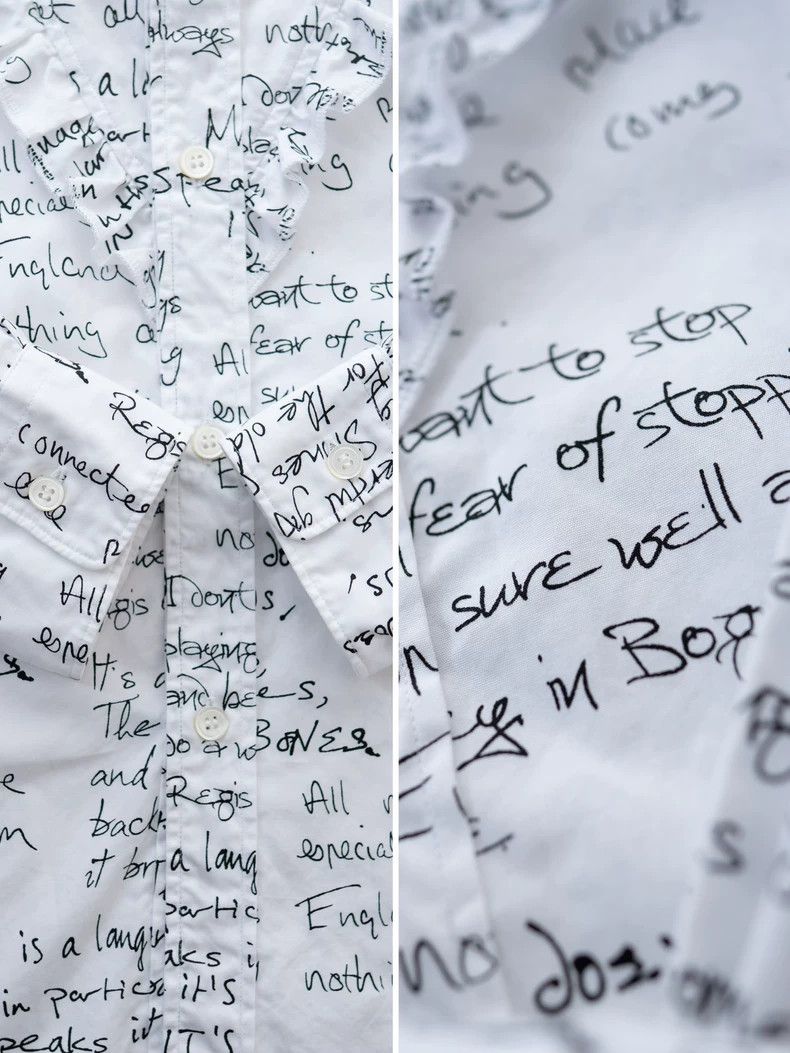 Comme des Garcons Comme Des Garcons Rolling Stones Poems Handwritten English Size S / US 4 / IT 40 - 8 Thumbnail
