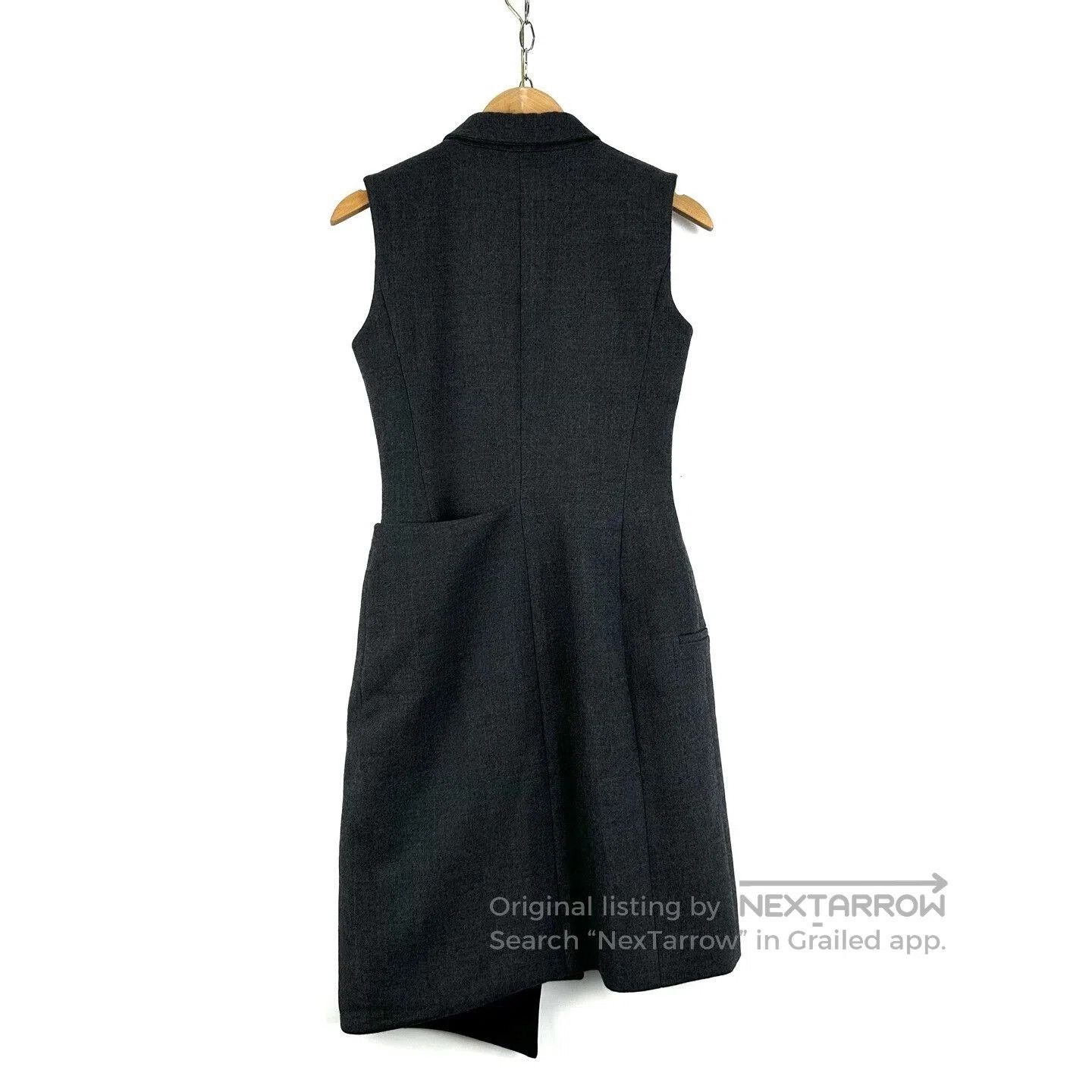 Dior Dior Gray Irregular Mid-Length Sleeveless Coat. Size M / US 6-8 / IT 42-44 - 6 Thumbnail