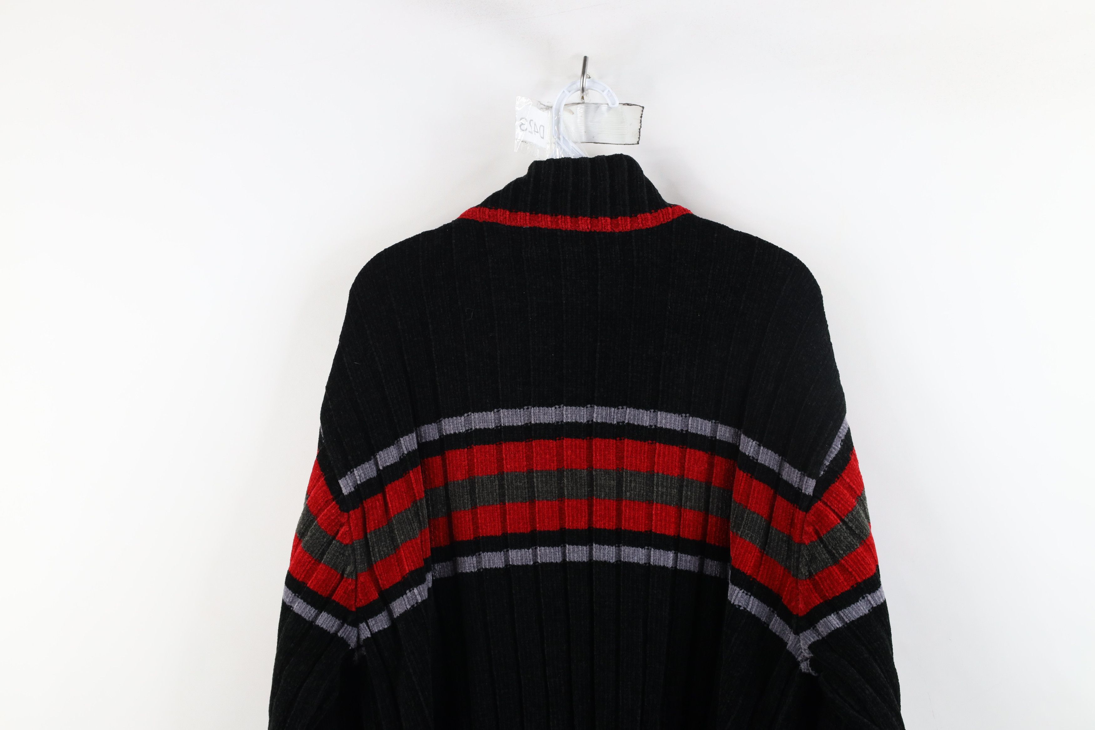 Vintage Vintage 90s Streetwear Baggy Ribbed Knit Mock Neck Sweater Size US L / EU 52-54 / 3 - 9 Thumbnail
