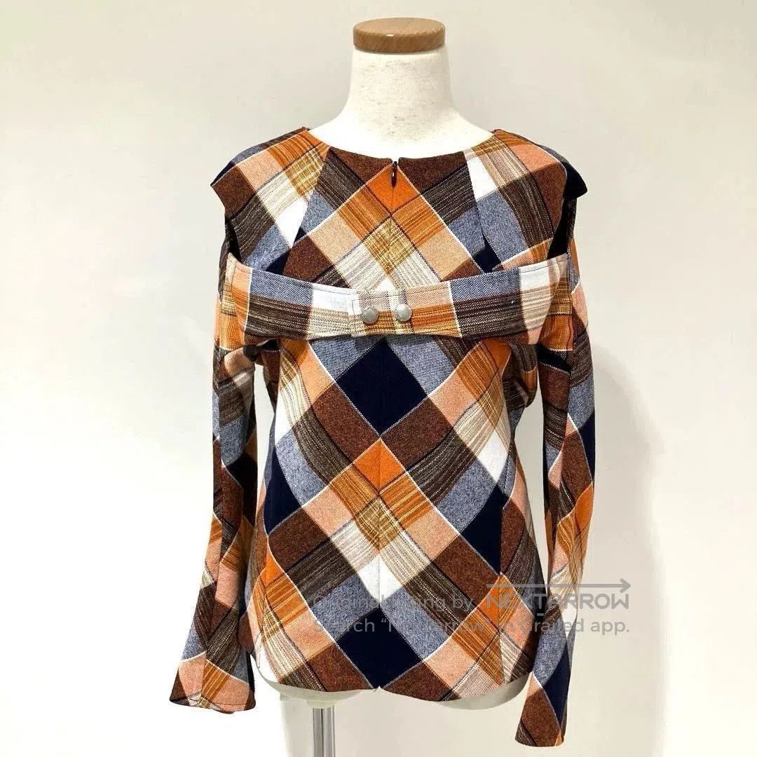 Junya Watanabe junya watanabe mixed wool blend plaid top. Size US S / EU 44-46 / 1 - 2 Thumbnail