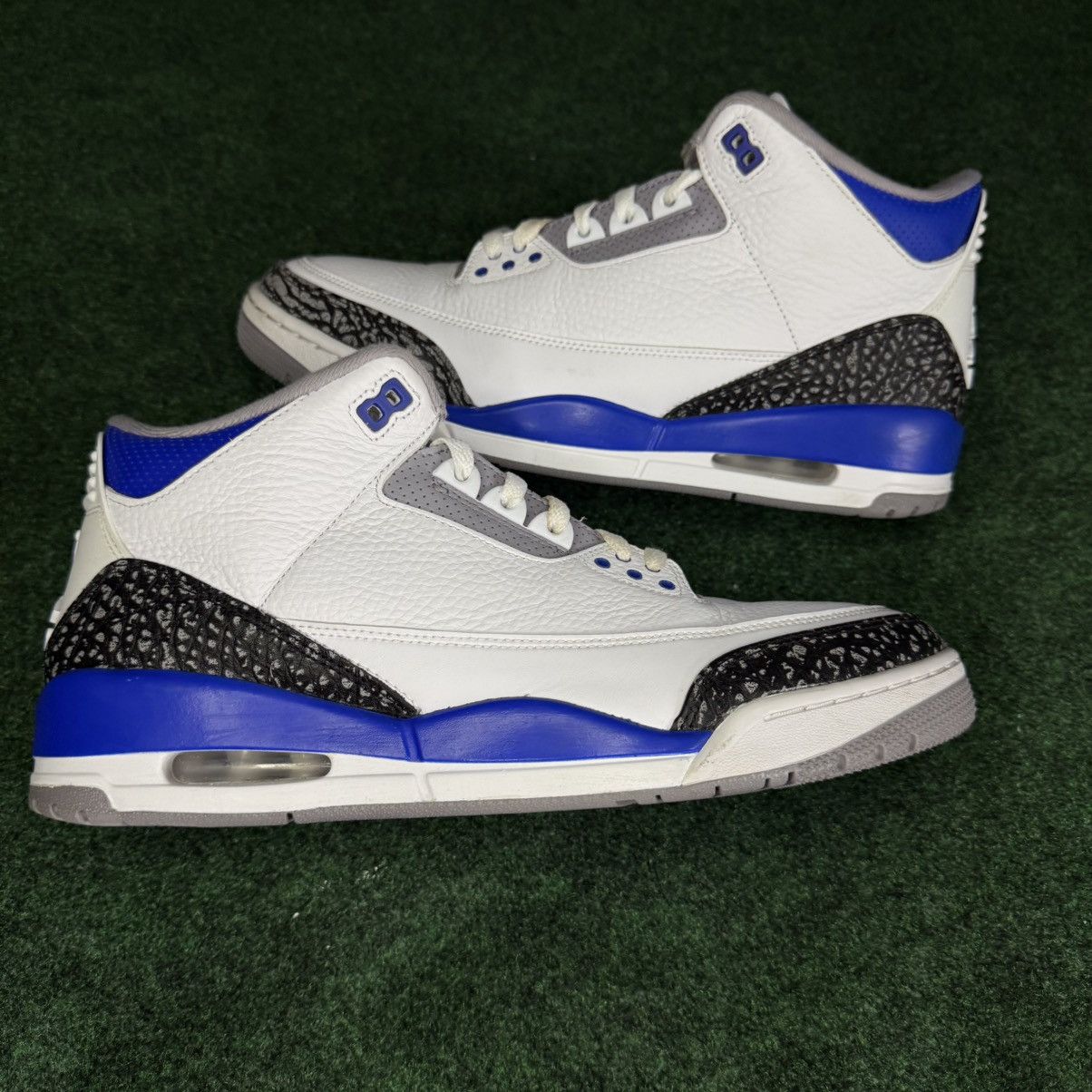Jordan Brand Air Jordan 3 retro “Racer Blue” Size US 12 / EU 45 - 2 Thumbnail