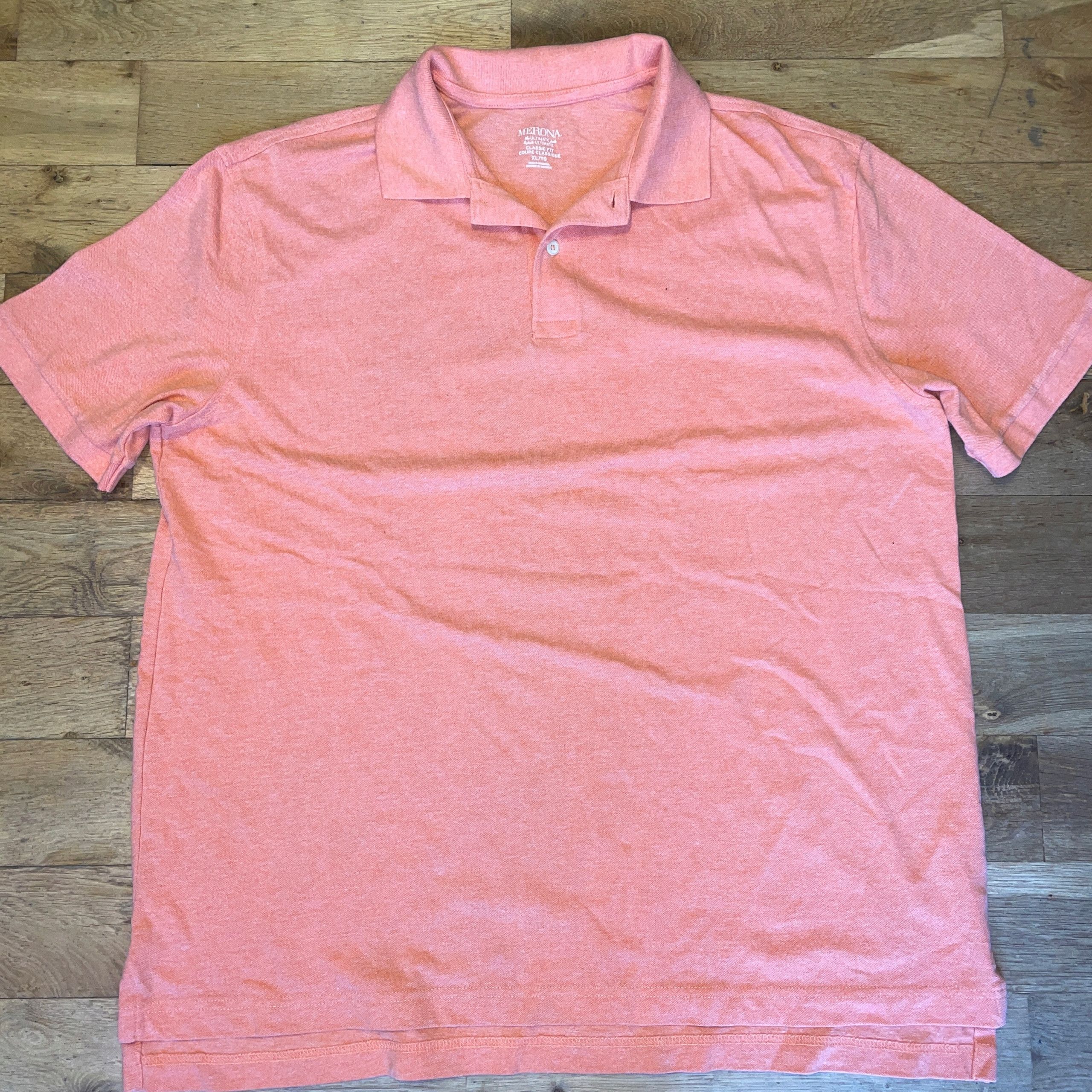 Merona MERONA MEN'S POLO SHIRT ULTIMATE POLO COTTON Size XL Size US XL / EU 56 / 4 - 1 Thumbnail