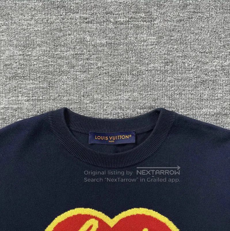 Louis Vuitton Louis Vuitton Men's Navy Cotton T-Shirt . Size US M / EU 48-50 / 2 - 3 Thumbnail