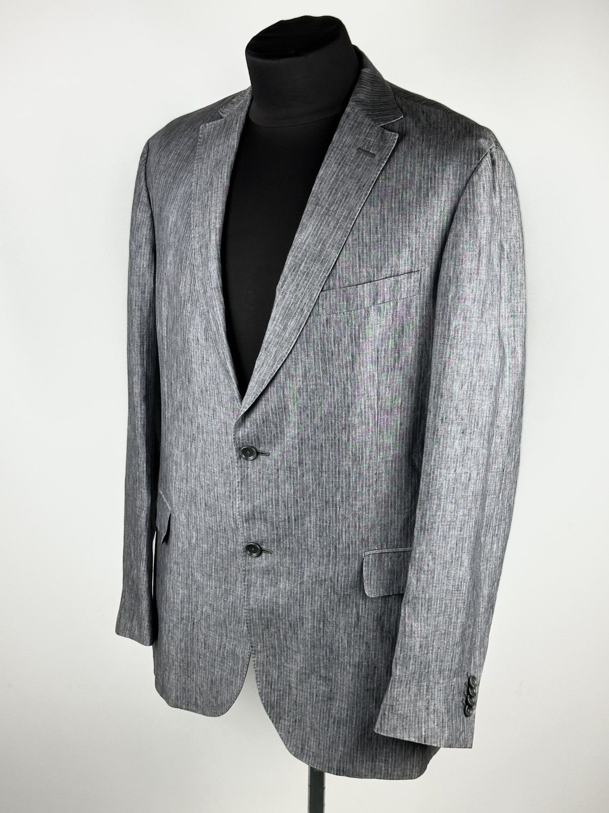 Z Zegna Z Zegna Blazer Men’s Two buttons 100% Linen Gray Size 56/L Size 50L - 2 Thumbnail
