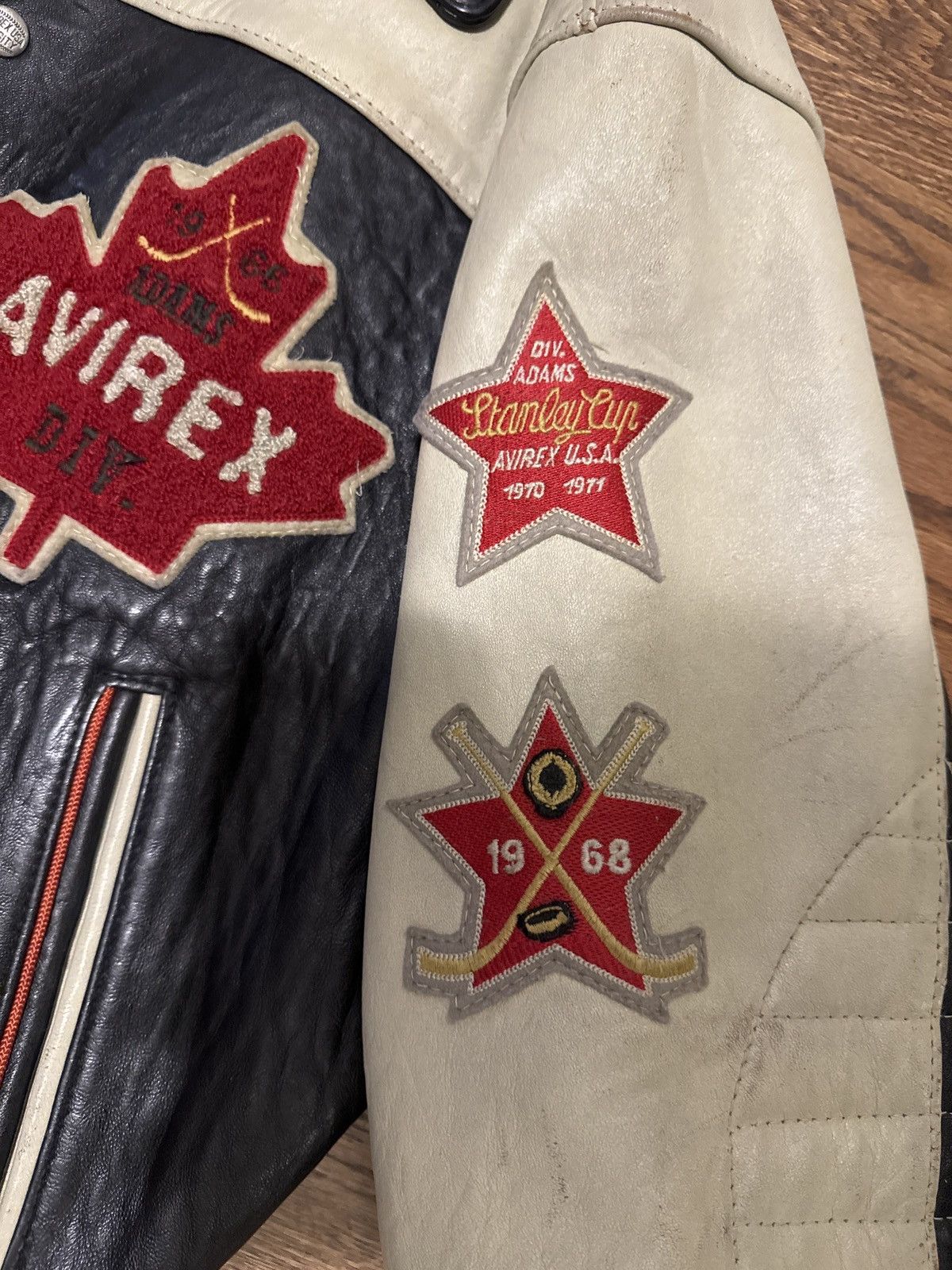 Avirex Varsity Jacket Avirex 'Sport' Maple Leaf W/Patches Size US L / EU 52-54 / 3 - 5 Thumbnail