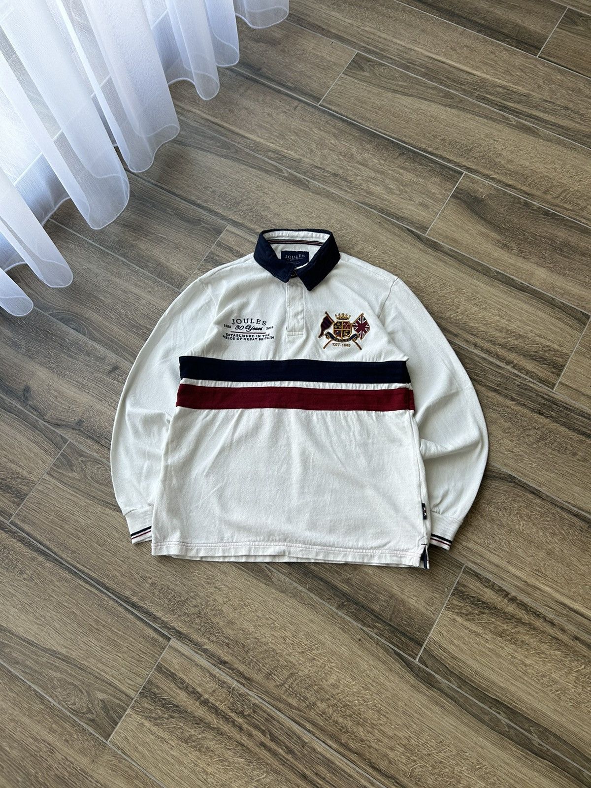 Rugby Ralph Lauren Vintage Joules Great Britain rugby league jersey white Size US L / EU 52-54 / 3 - 1 Thumbnail