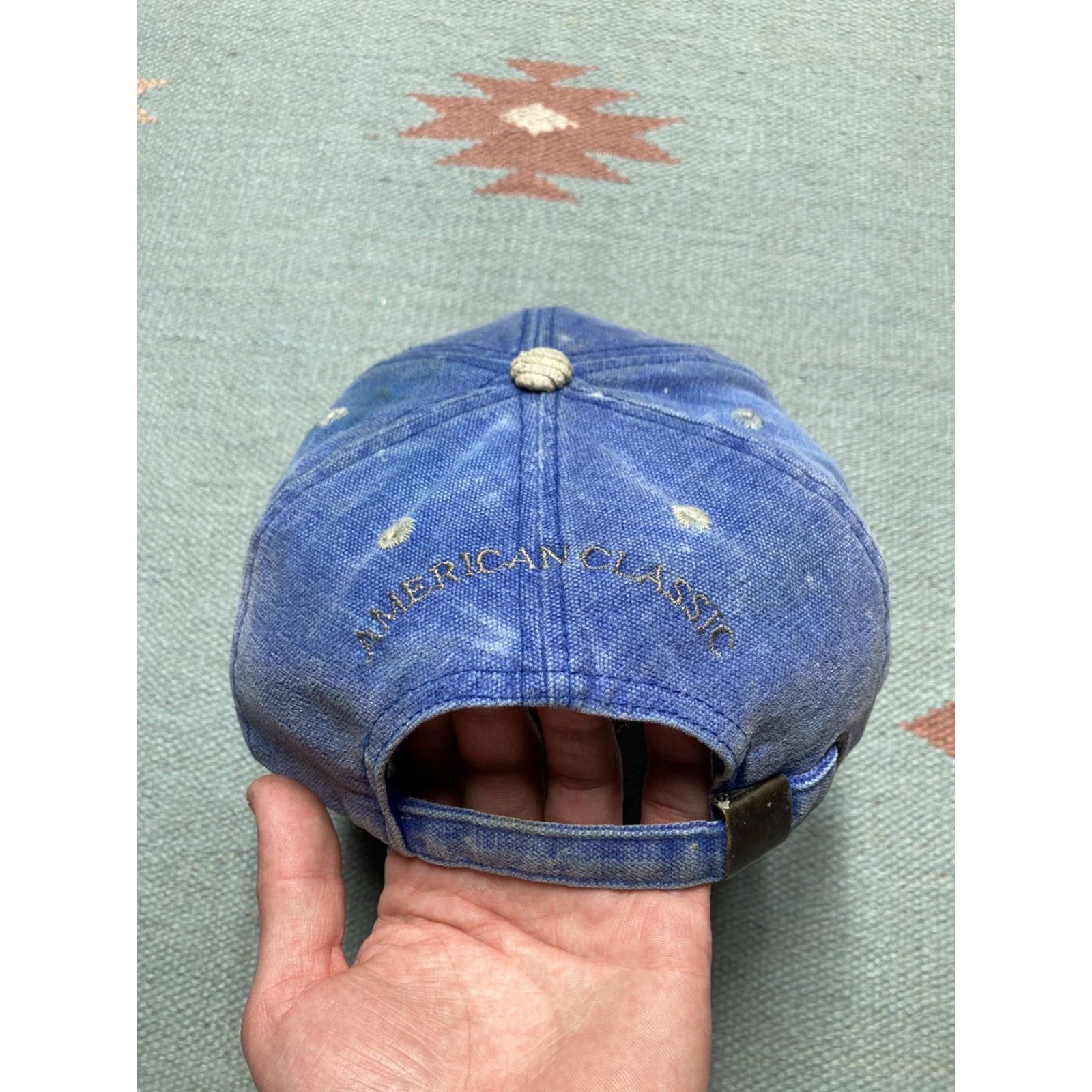 NCAA VINTAGE University of Michigan Wolverines strapback hat cap corduroy bill 90s Men Adjustable Blue Snapback Wolverines Cap Size ONE SIZE - 6 Thumbnail