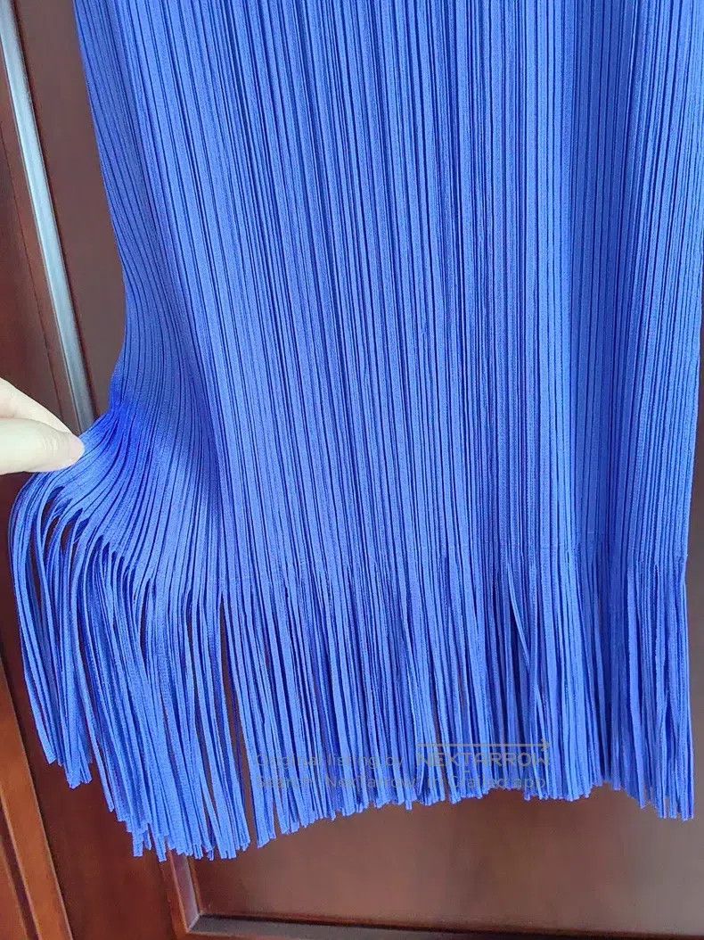 Issey Miyake Issey Miyake size:one size Purple Tassel Turtleneck Sleeve Size XXS / US 00 / IT 34 - 2 Thumbnail
