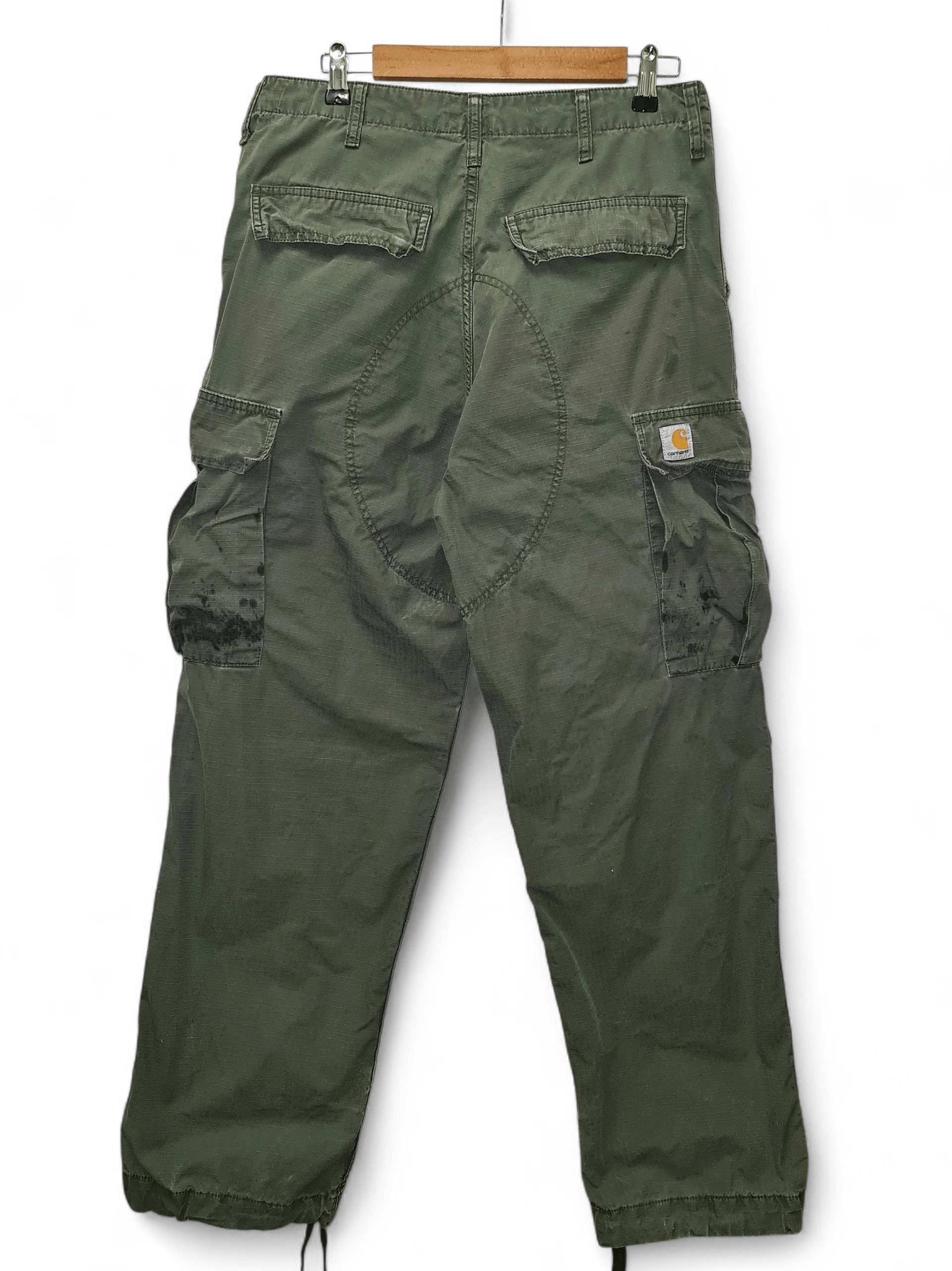 Carhartt Vintage Carhartt Cargo Painted Camo Pants Distressed Y2K Size US 33 - 9 Thumbnail