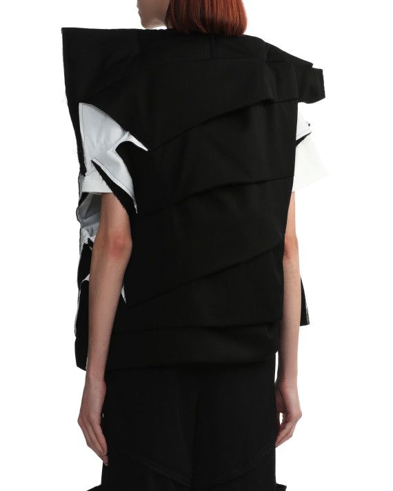 Comme des Garcons Rare comme des garcons AW23 TUCK TIERED WOOL volume TOP Size S / US 4 / IT 40 - 5 Thumbnail