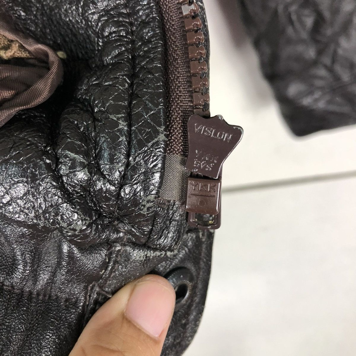 Japanese Brand 🔥VINTAGE BIKER LEATHER JACKET GARGON ISSEY MIYAKE FUR COLLAR Size US M / EU 48-50 / 2 - 18 Thumbnail