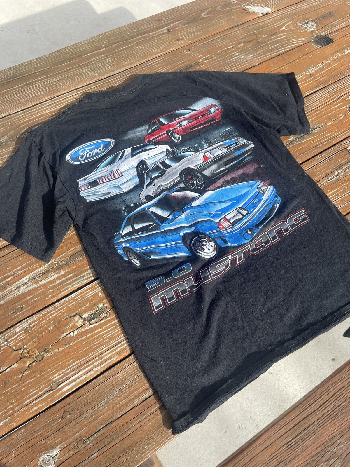 Ford × Vintage Y2K Ford “5.0 Mustang” Vintage Shirt Size US L / EU 52-54 / 3 - 1 Thumbnail