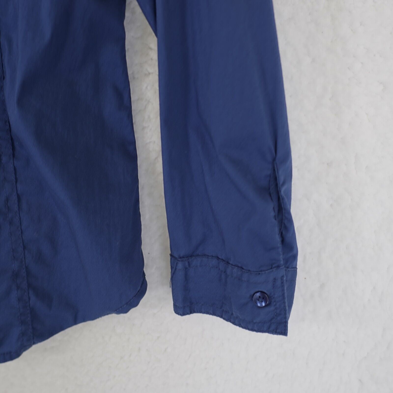 Chicos Chico's Blue Pocket Button Front Dress Shirt Size 0 Size XS / US 0-2 / IT 36-38 - 3 Thumbnail