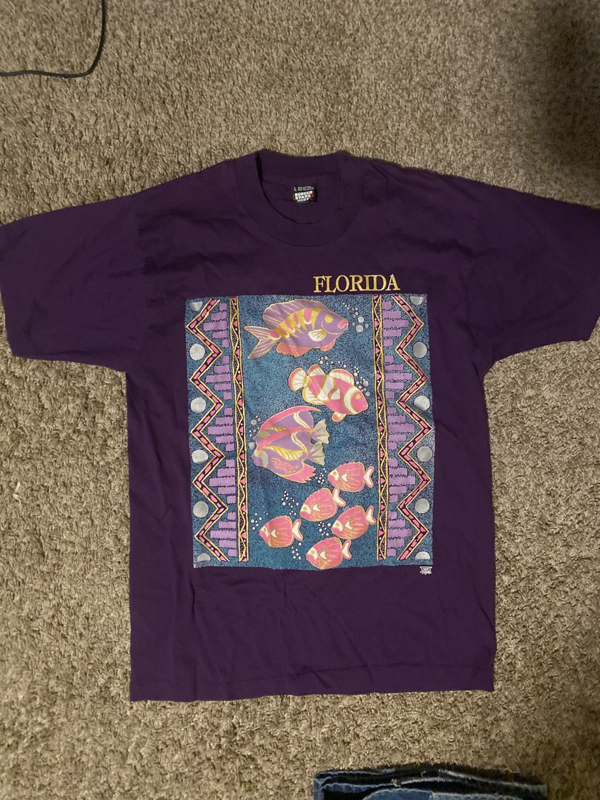 Vintage Vintage Florida Tee Size US L / EU 52-54 / 3 - 1 Thumbnail