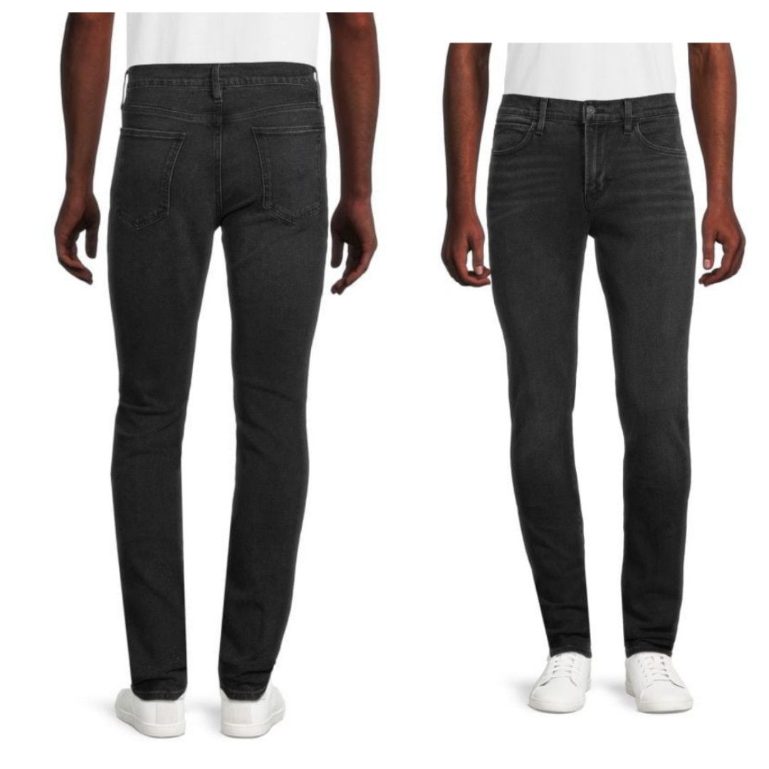 image of New Hudson Ace Skinny Jeans Five Pocket Dark Gray Size 36 in Grey, Men's