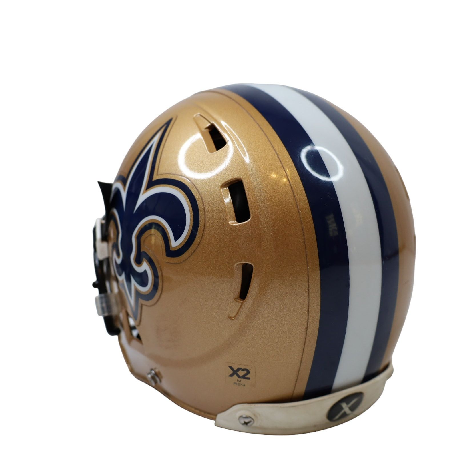 NFL × Vintage Vintage Xenith New Orleans Saints Football Helmet Size ONE SIZE - 4 Thumbnail