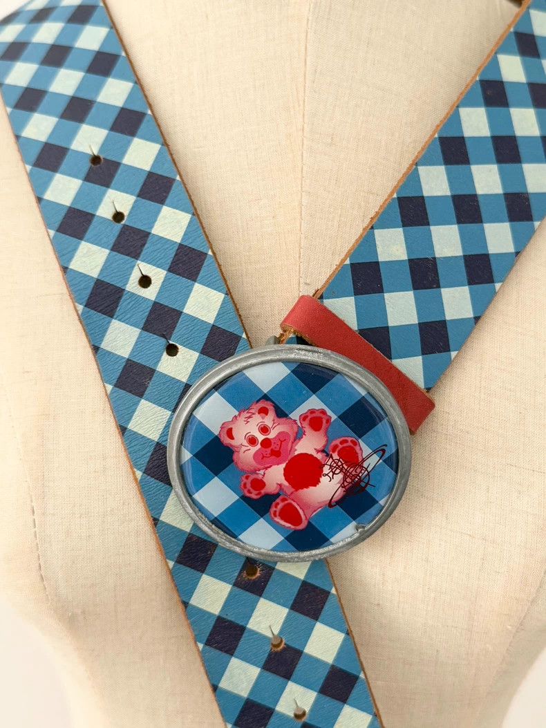 Vivienne Westwood Vivienne Westwood Bear Red and blue checkered pattern real Size ONE SIZE - 2 Thumbnail