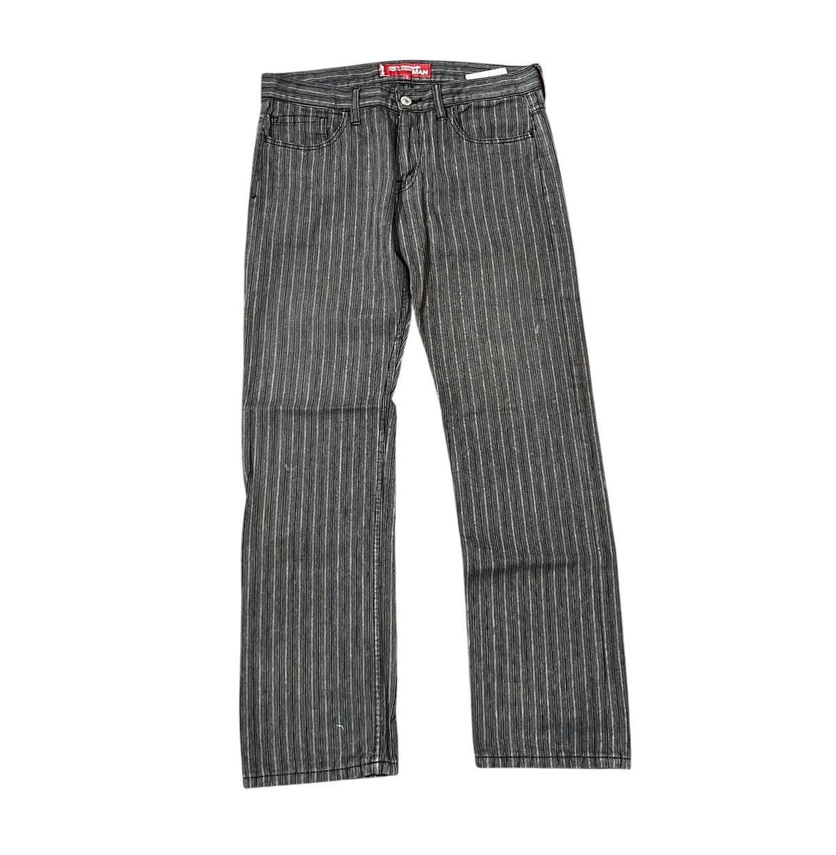 Comme des Garcons Junya watanabe cdg man x levi’s AD2005 striped denim jeans Size US 31 - 1 Thumbnail
