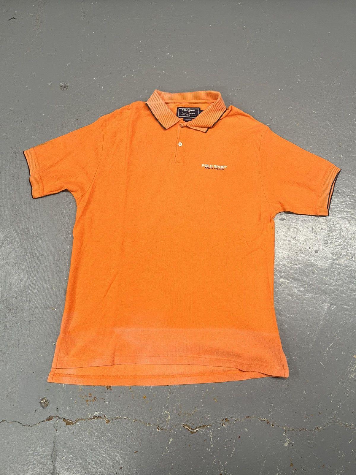 Polo Ralph Lauren × Vintage Crazy Vintage 90s Y2K Essenital Polo Sport Waffle Knit Shirt Size US L / EU 52-54 / 3 - 1 Thumbnail