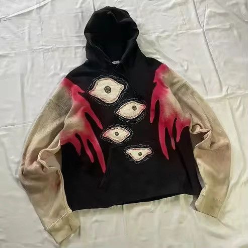 Japanese Brand × Vintage The Flamming Monster Style Hoodie Size US XL / EU 56 / 4 - 1 Thumbnail