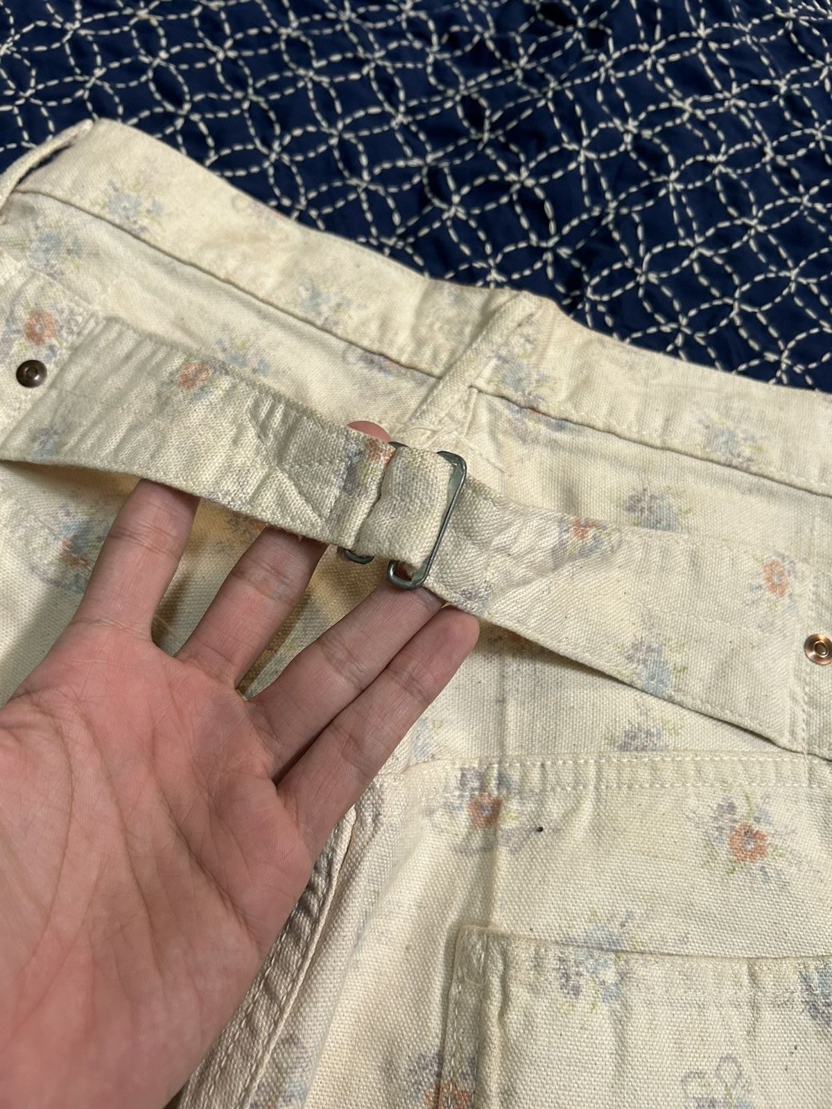 Kapital × Kapital Kountry KAPITAL Buckle Back Short Made in Japan Size US 28 / EU 44 - 4 Thumbnail