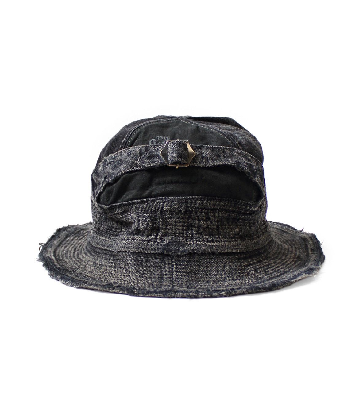 Kapital Kapital old man & sea 11.5oz Crash Remake Black denim hat Size ONE SIZE - 4 Thumbnail