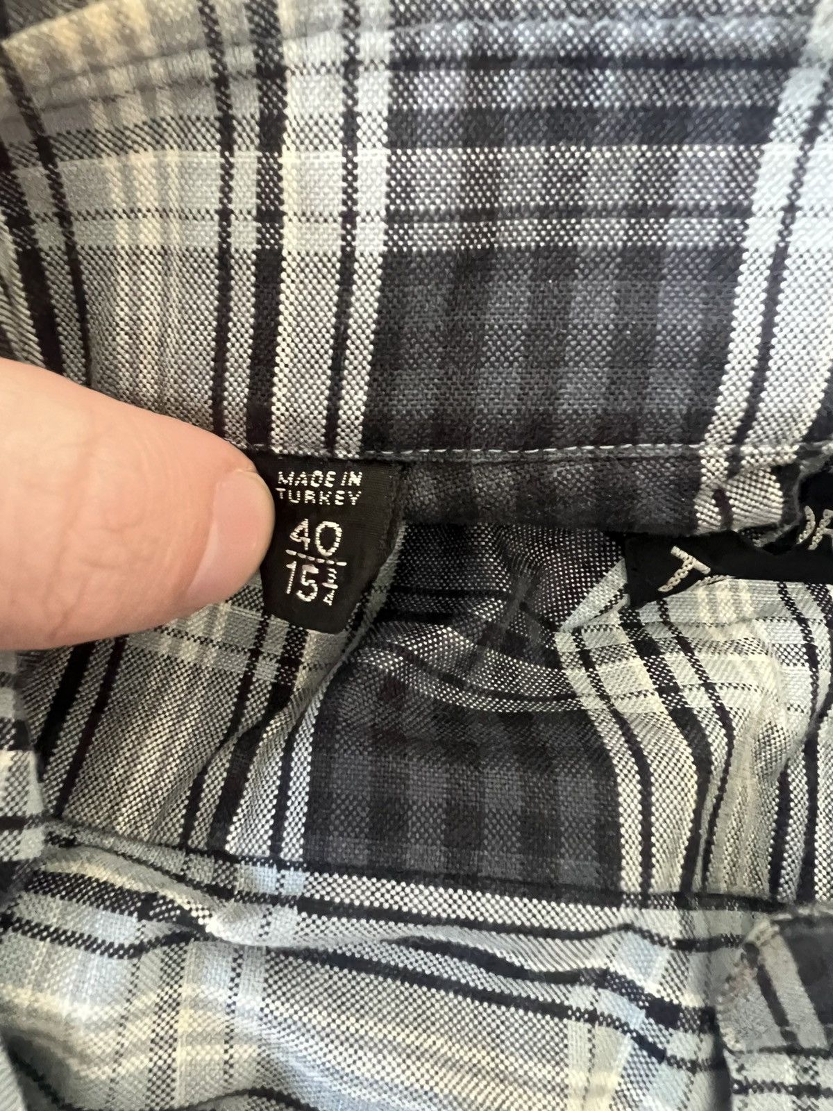 Tom Ford Tom Ford Plaid Button Up Black / White Size US M / EU 48-50 / 2 - 5 Thumbnail