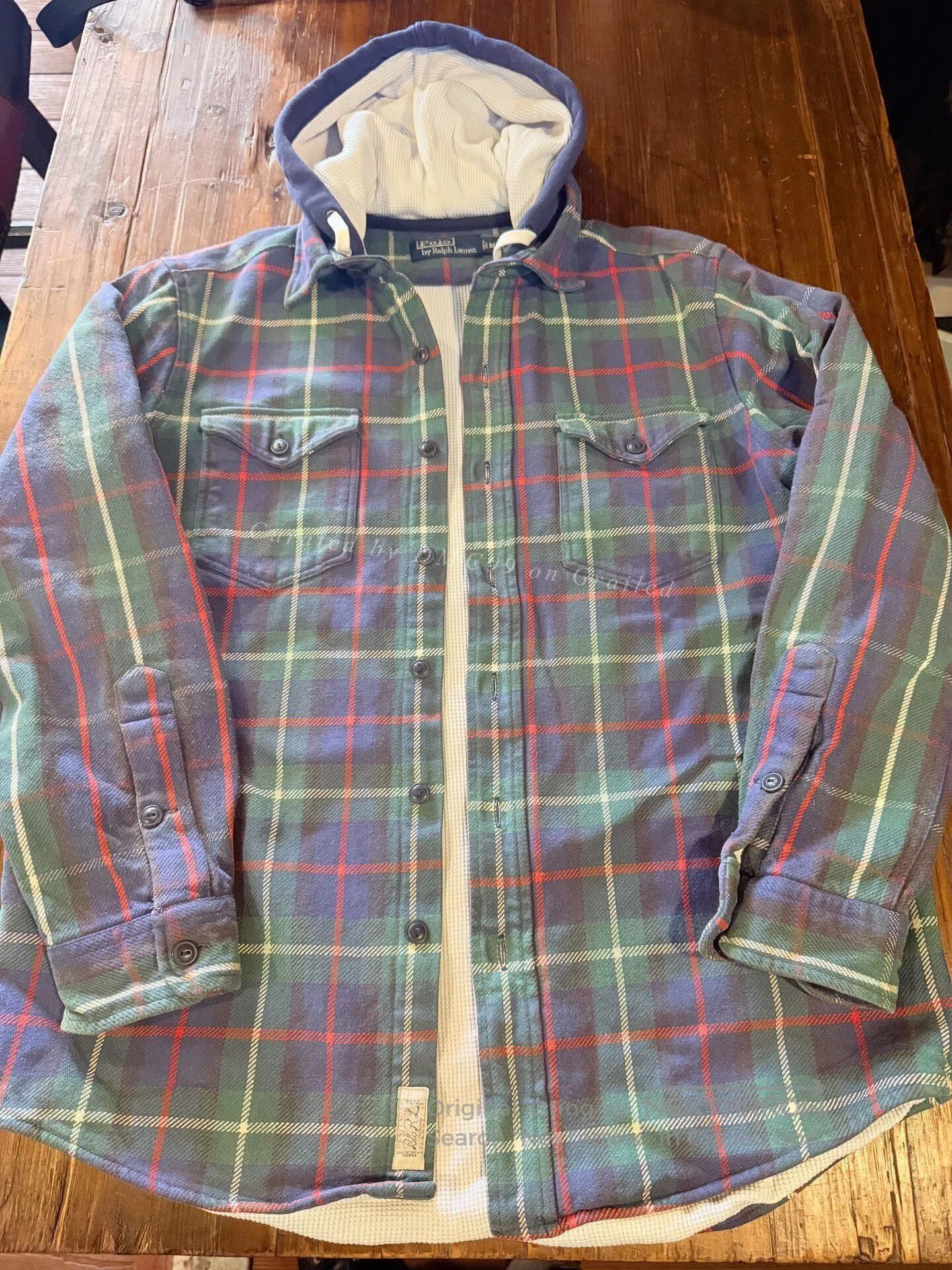 Polo Ralph Lauren Polo Ralph Lauren Plaid Hooded Jacket. Size US M / EU 48-50 / 2 - 1 Thumbnail