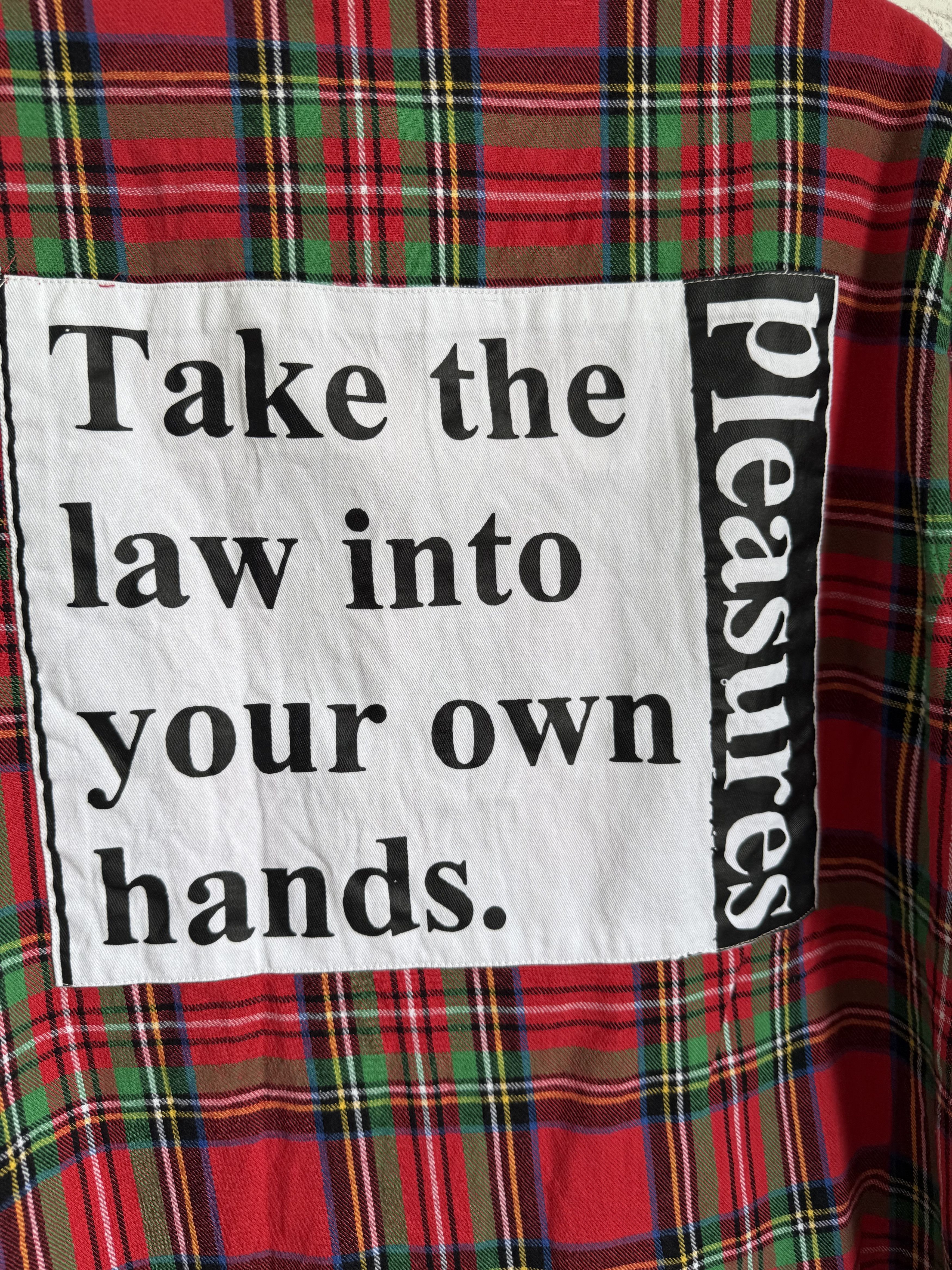 Pleasures Pleasures flannel shirt back logo Size US M / EU 48-50 / 2 - 10 Thumbnail