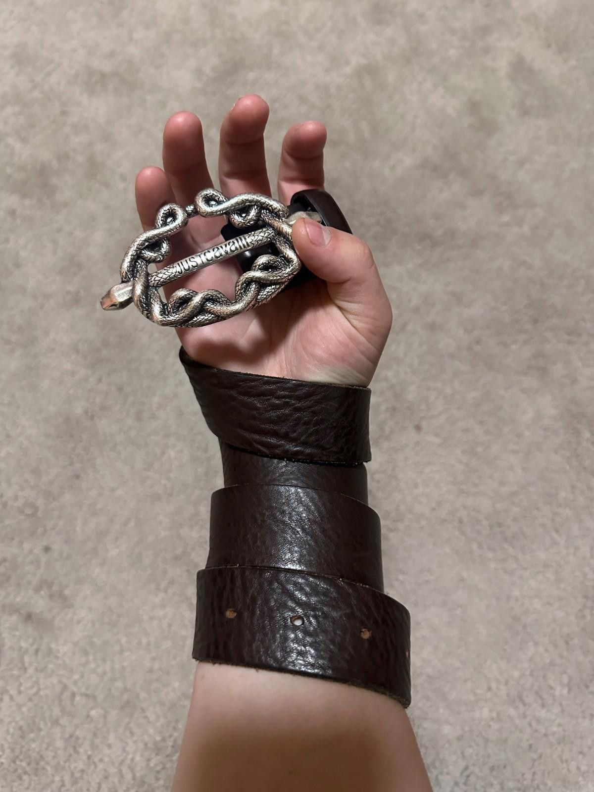 Just Cavalli Just Cavalli Snake Leather belt Sz 95 Size ONE SIZE - 1 Thumbnail