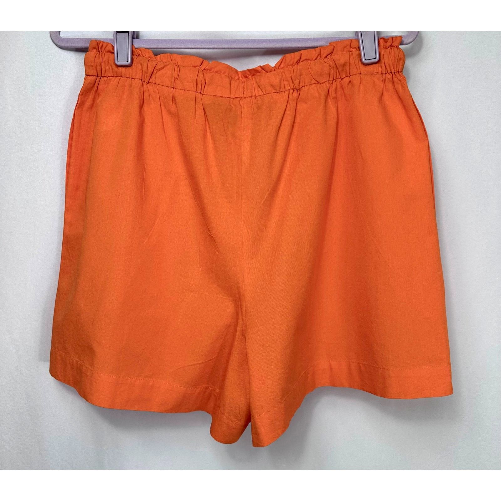 PIOMBO Piombo Drawstring Cotton Shorts with Pockets Orange size L Size 32" / US 10 / IT 46 - 10 Thumbnail