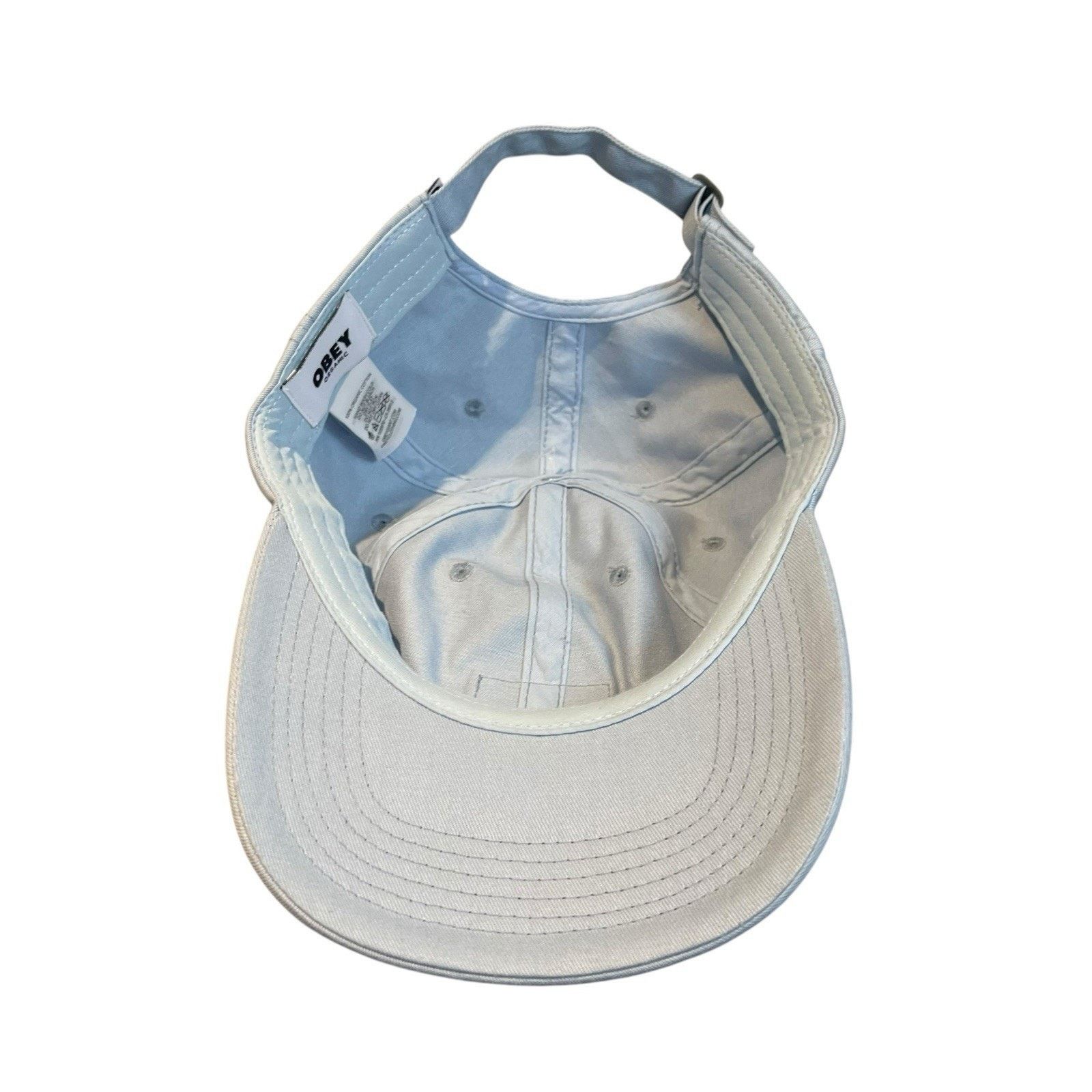 Obey Obey Organic baby blue 6 panel strapback hat NWT Size ONE SIZE - 5 Thumbnail