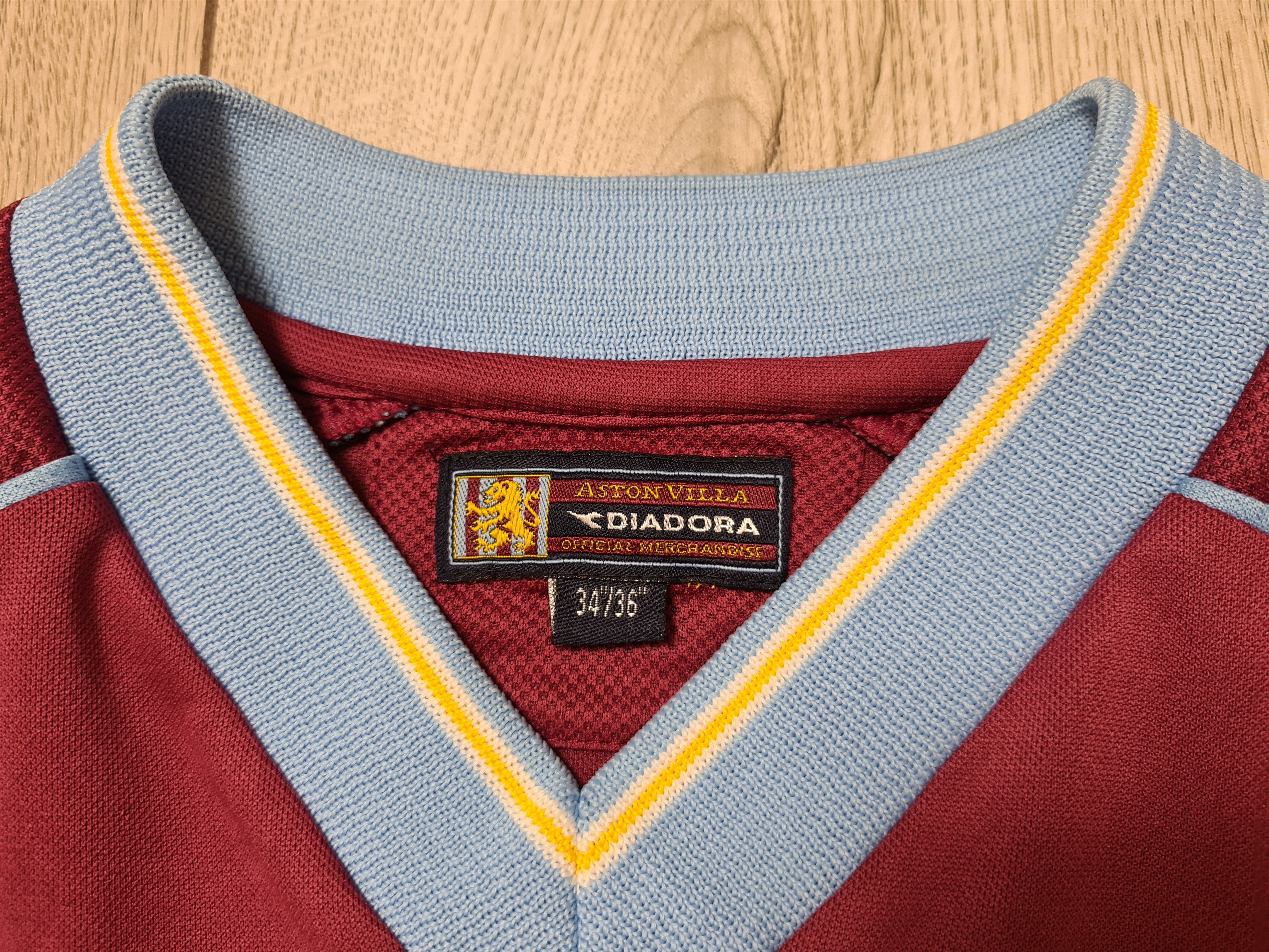 All Sport ASTON VILLA 2001 2002 HOME FOOTBALL SHIRT SOCCER JERSEY Size US M / EU 48-50 / 2 - 10 Thumbnail