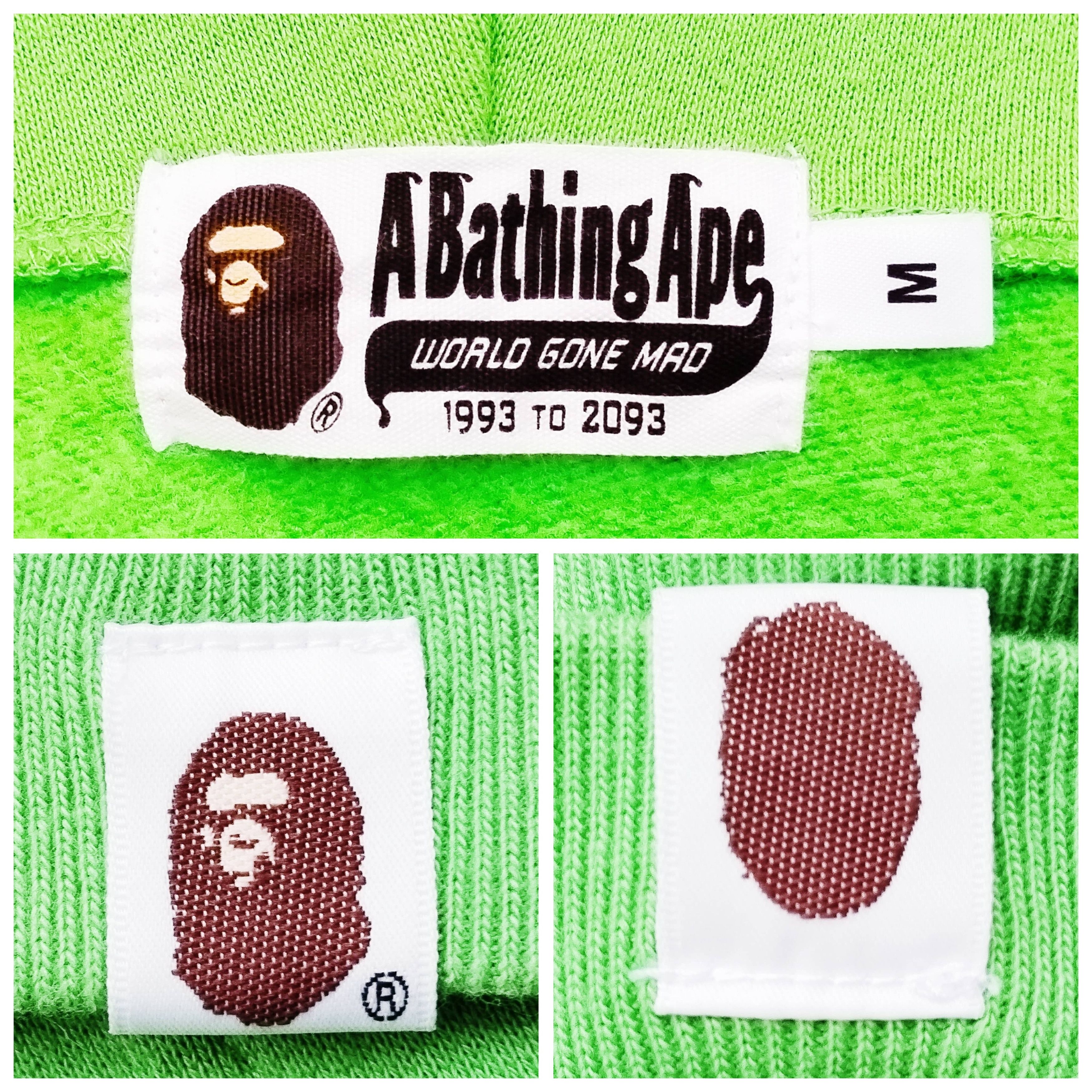 Bape 2017 Bape Neon Color Shark Full Zip Hoodie Size US M / EU 48-50 / 2 - 10 Thumbnail