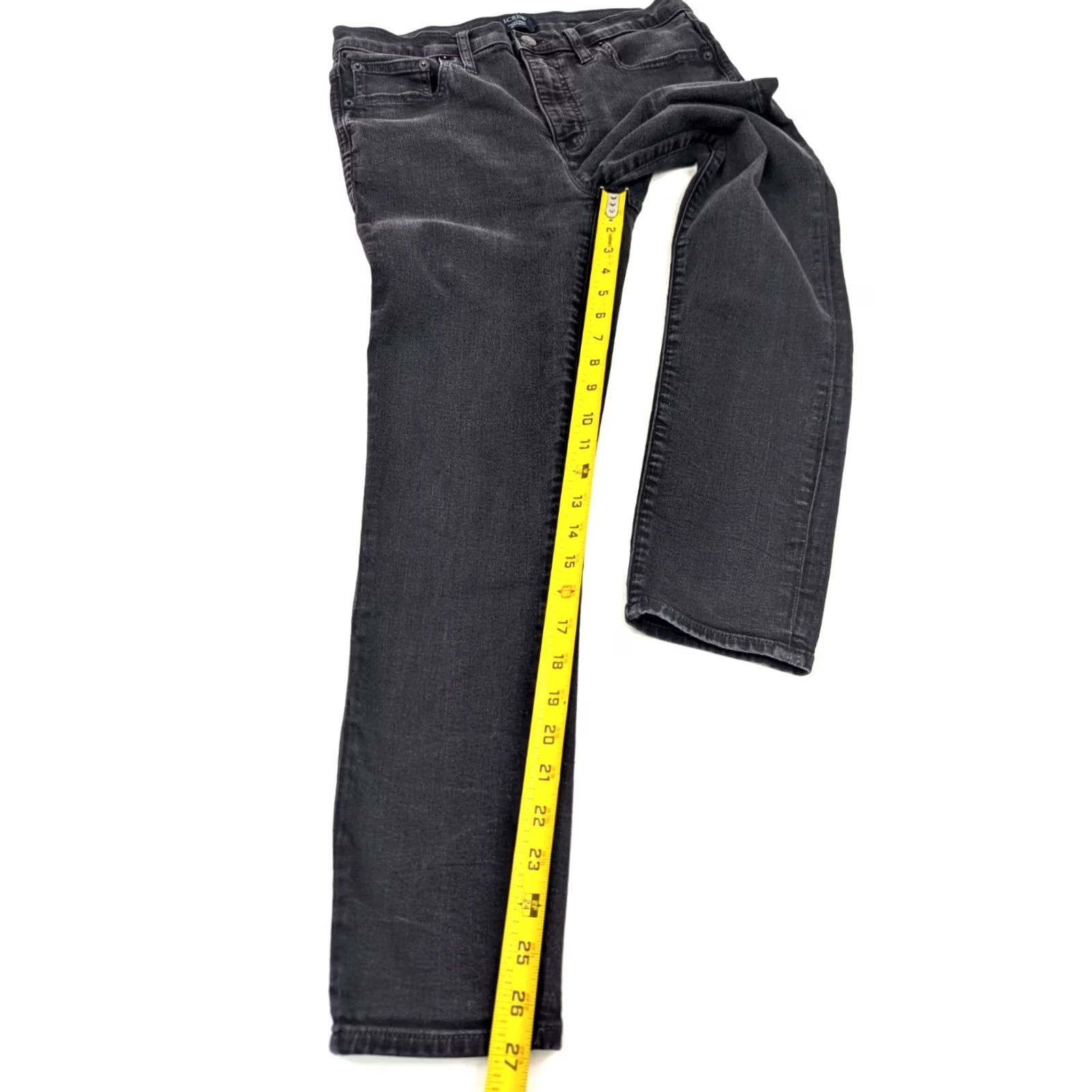 J.Crew J.CREW High Rise Skinny Jeans Women 30 Washed Black AG727 Stretch Denim 5-Pocket Regular Rise Slim Fit Vintage: No Ladies Womens Size 30" / US 8 / IT 44 - 3 Thumbnail