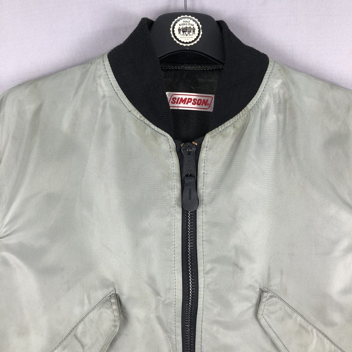 Alpha Industries Vintage Alpha Industries X Simpson Racing Team Bomber Jacket Size US M / EU 48-50 / 2 - 7 Thumbnail