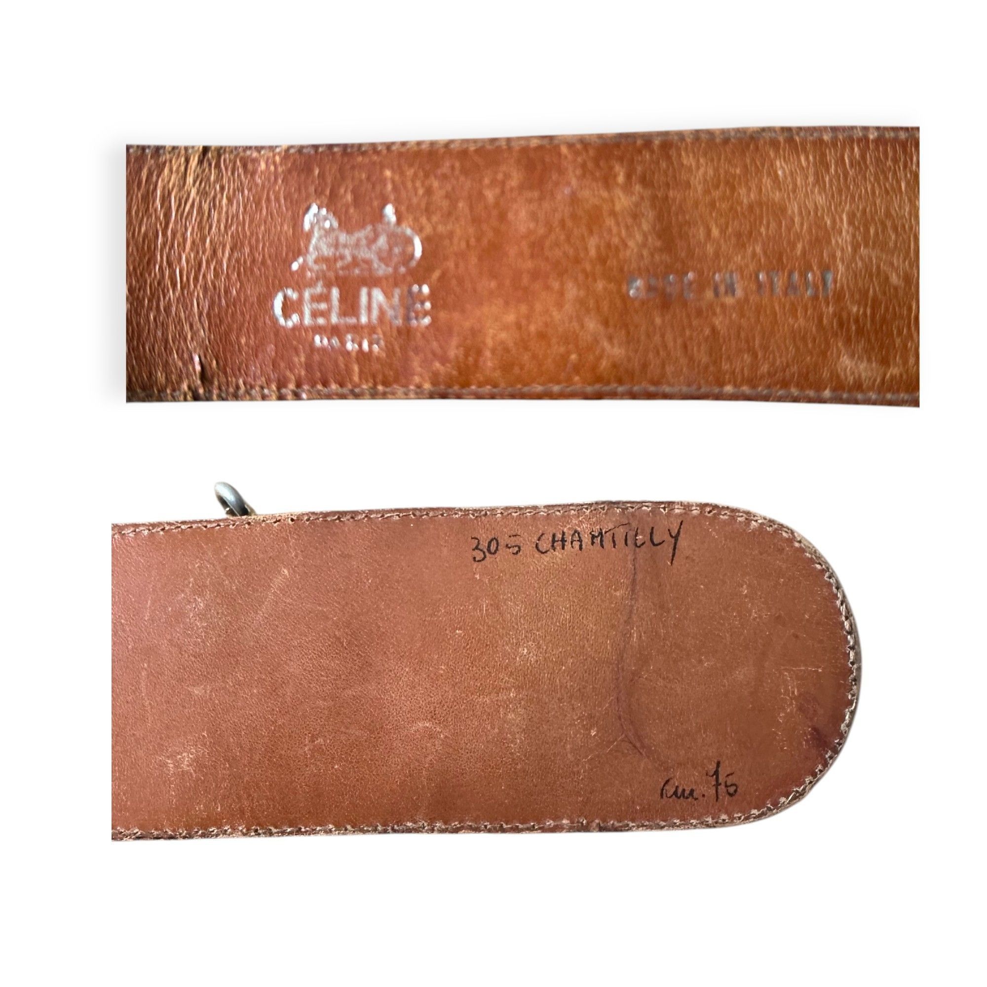 Celine Céline “Chantilly” Croc Horse-Bit Belt 76 cm (Italy) Size ONE SIZE - 7 Thumbnail