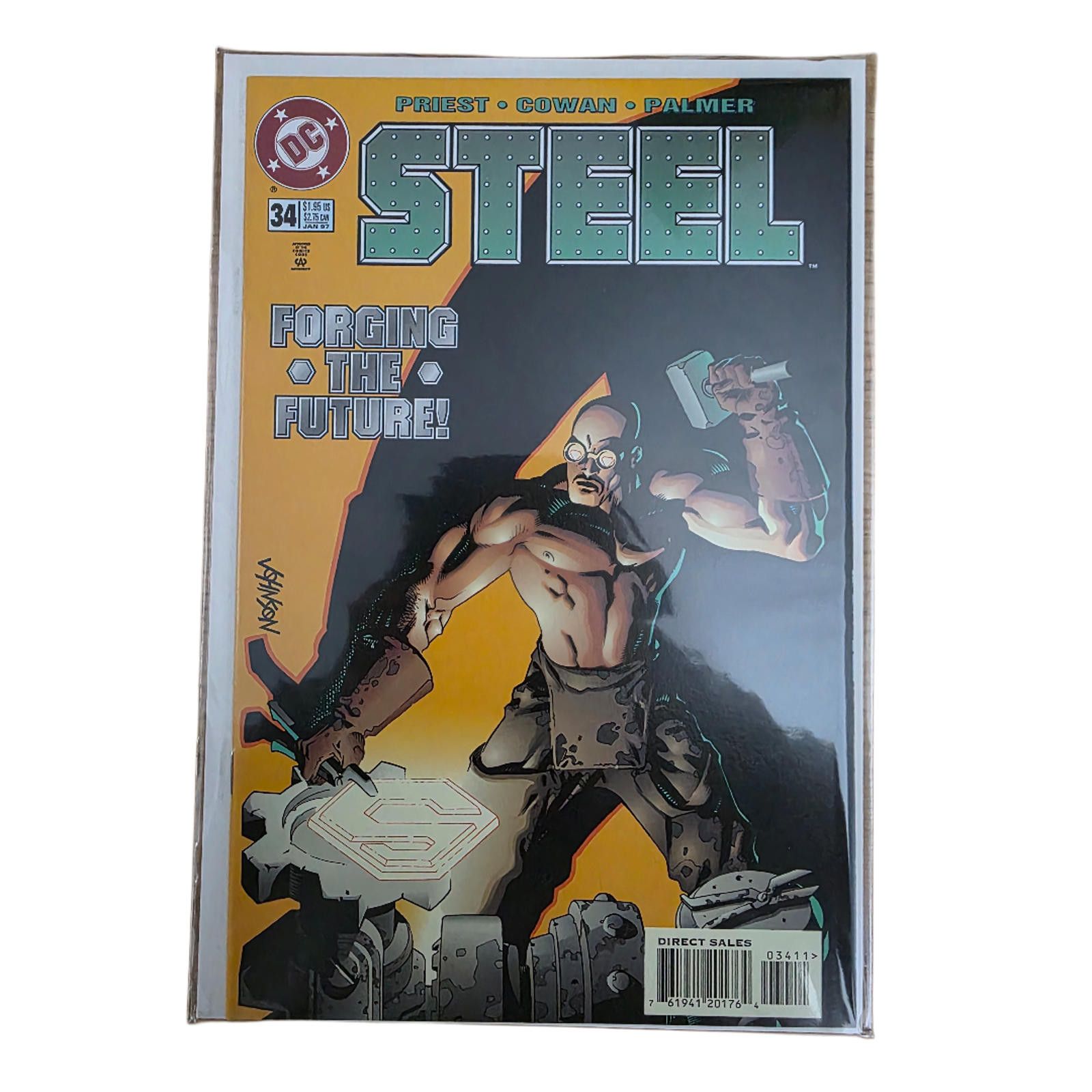 DC Comics Steel #34 1997 John Henry Irons DC Comics Comic (C) Size ONE SIZE - 5 Thumbnail