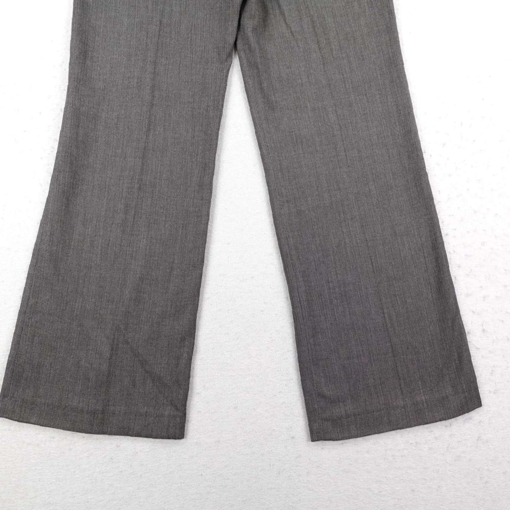 Sandro Sandro Pants Womens 8 Gray Wide Leg Dress Trousers Belt Rhinestone Career Office Size 30" / US 8 / IT 44 - 7 Thumbnail