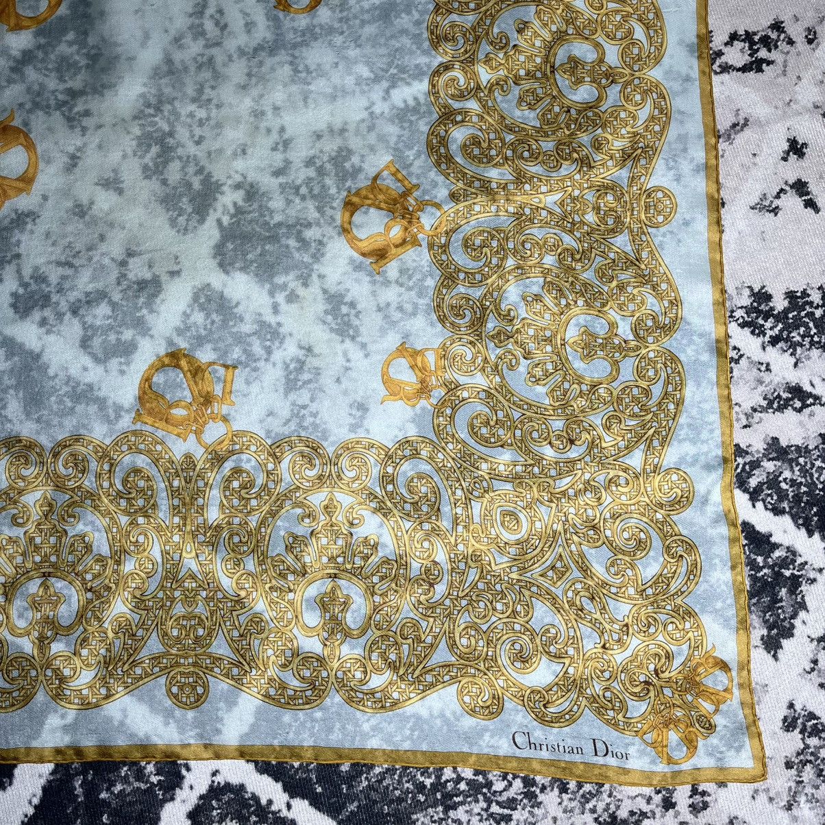 Christian Dior Monsieur Christian Dior Silk Scarf Size ONE SIZE - 3 Thumbnail