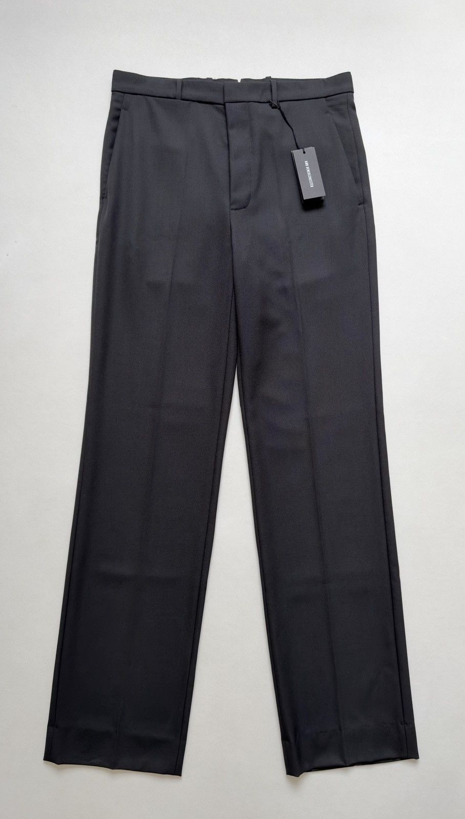 Ann Demeulemeester ‘Stanis’ Black Wool Wide Leg Pants Size US 34 / EU 50 - 1 Thumbnail