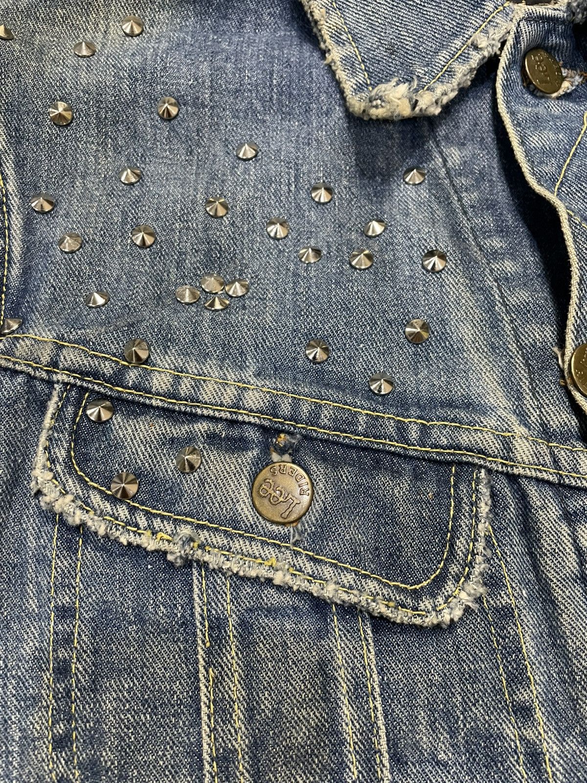 Lee Vintage 90s Lee Denim Jacket Custom Peace Maker Made In USA Size US S / EU 44-46 / 1 - 6 Thumbnail